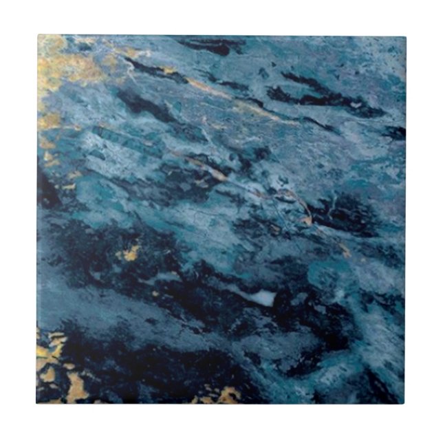 2 de 3 Cobalt Blue Veined Faux Granite (Frente)