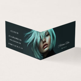 2 em 1 Cartão de fidelidade comercial - penteado m