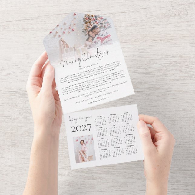 2 Foto Calendário de Natal de 2027 Newsletter (Aba destacável)