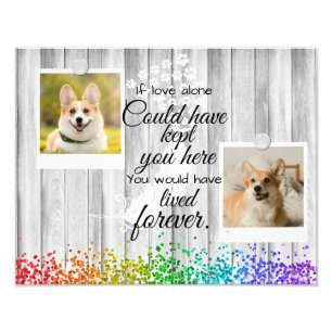 2 Foto Collage Pet Lembrance Foto Alargamento