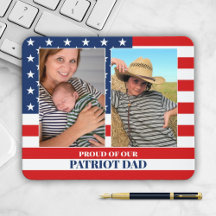 2 Foto Modelo Patriot Pai Família Mouse Pad