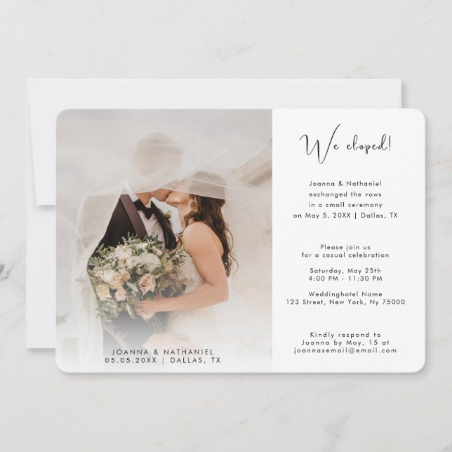 2 Foto que publicamos Anúncio de Recem casados Sim (Frente)