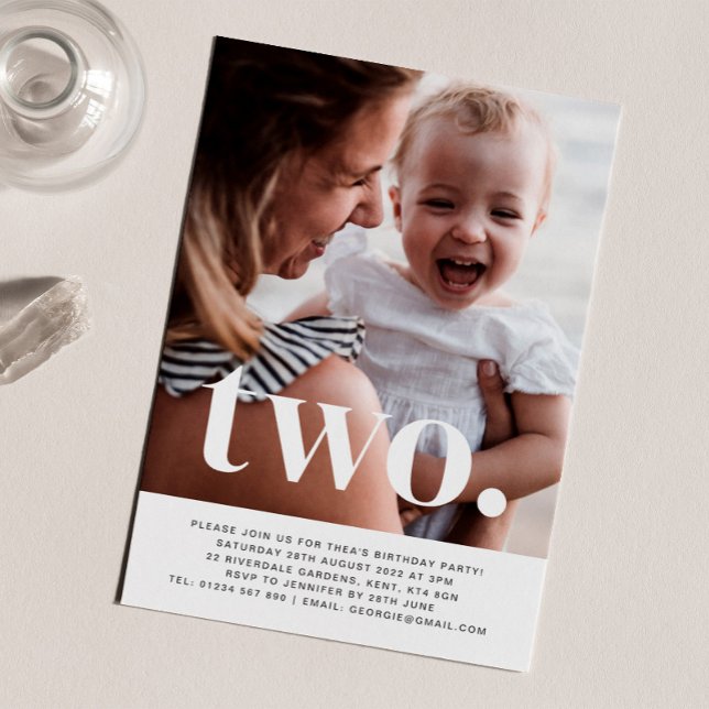 2 Fotografias Primeiro Convite de Aniversário (Criador carregado)