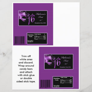 2 Fragmento de grande Bar de Hershey Doce 16 Roxo