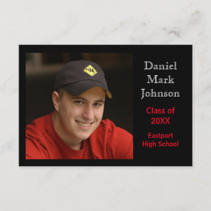 2 Fundo Preto de Foto - Anúncio de Formando 3x5