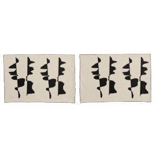 2 Housses de Taie d'Oreiller - Abstrait Dual Face