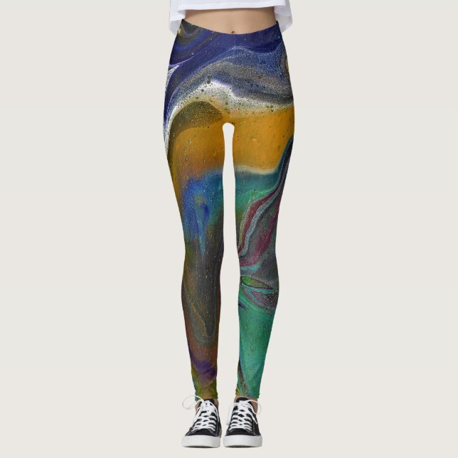 2 Leggings Abstrato psíquicas indecididas (Frente)