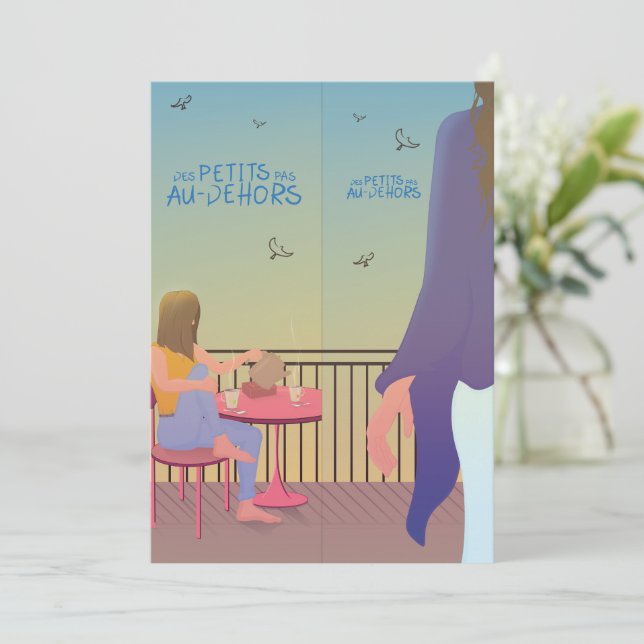 2 marque-pages "Des petits pas" (à découper) (Em pé/Frente)