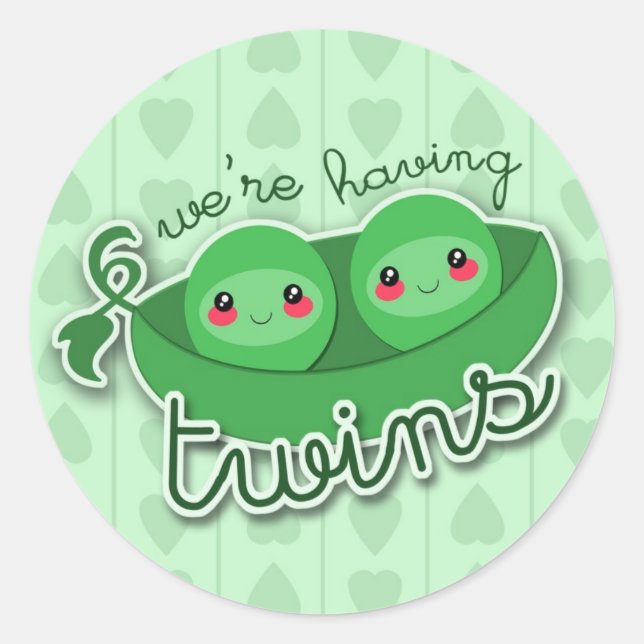 2 PEAS num POD TWINS - adesivo (Frente)