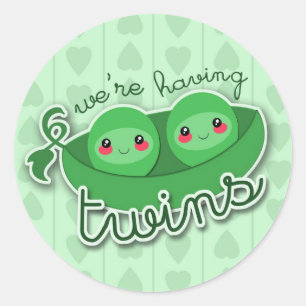2 PEAS num POD TWINS - adesivo