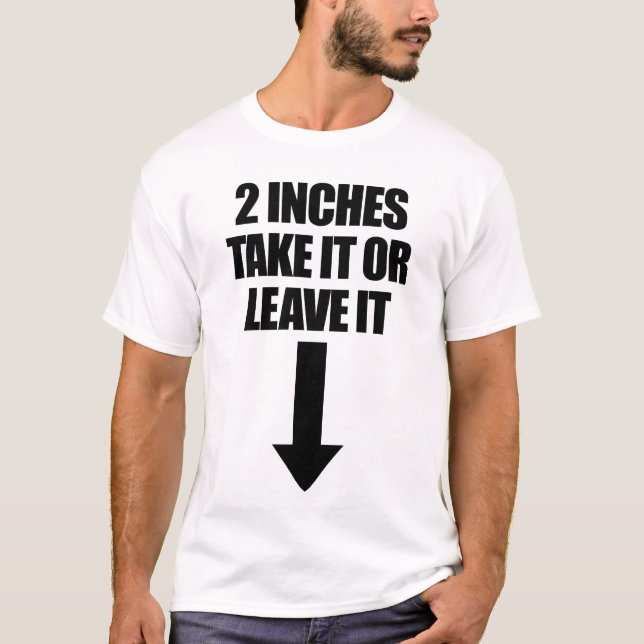2 Polegadas Aceita ou Deixa Camiseta Masculina Emb (Frente)