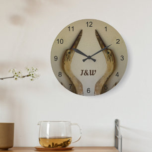 2 relógio de parede acrílica de Herons Weathered