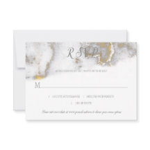 #2 RSVP de Efeito da Marmova Moderna e Dourada da 