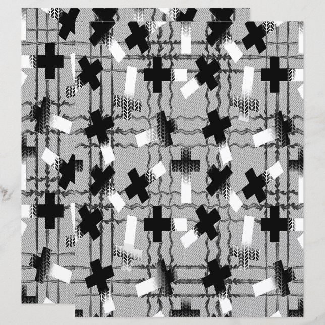 2-Sided Sown in Faith Lt Grayscale Scrapbook Page (Frente/Verso)