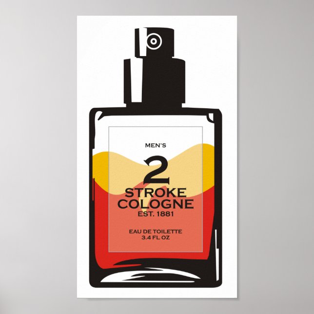 "2 Stroke Cologne" Sledders.com Poster (Frente)