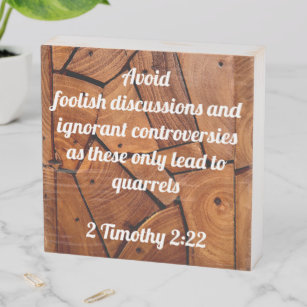 2 Timothy 2:22 caixa de madeira de pássaro