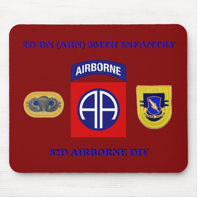 2D BN 504TH INFANTRY 82d AIRBORNE MOUSEPAD (Frente)