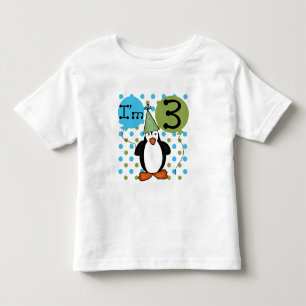 3º Camisetas de aniversário do Pinguim e presentes