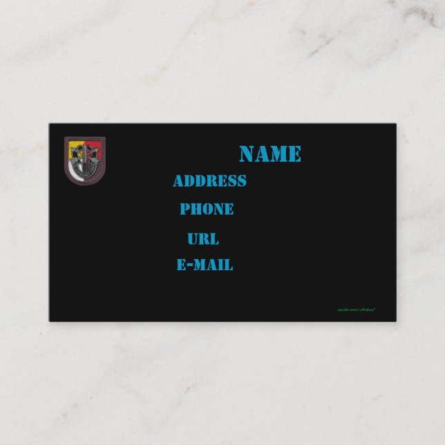 3º cartão de visita de sfg do grupo de forças espe (Frente)