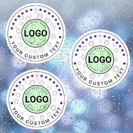 30 Adesivos Personalizados à Prova d'Água (Nome do