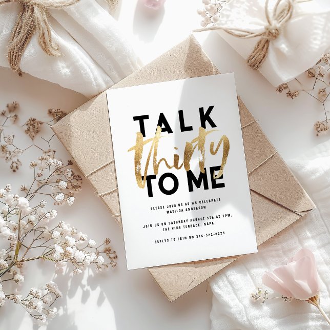 30 de ouro feminino moderno elegante (Criador carregado)