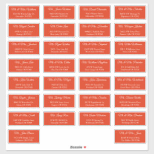 30 Etiquetas de Endereço de Convidados de Casament
