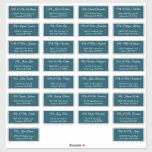 30 Etiquetas de Endereço de Convidados de Casament