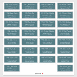 30 Etiquetas de Endereço de Convidados de Casament
