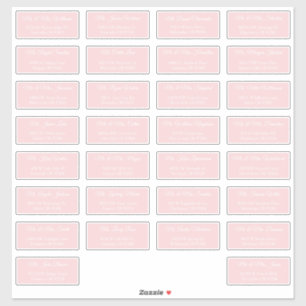 30 Etiquetas de Endereço de Convidados de Casament