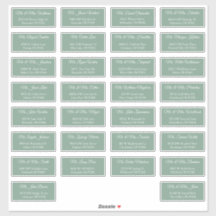 30 Etiquetas de Endereço Individuais para Convidad