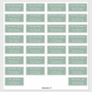 30 Etiquetas de Endereço Individuais para Convidad