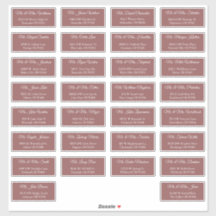 30 Etiquetas de Endereço Individuais para Convidad