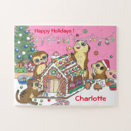 30 peças Personalizar Meerkats Quebra-cabeça cor-d