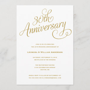 30os CONVITES do ANIVERSÁRIO de CASAMENTO de  