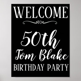 30os do poster da festa de aniversário 50th 40th