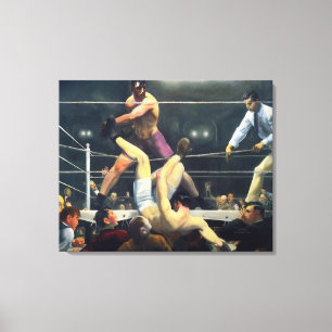 30x24 Vintage Art Sports Boxing 1924 Canvas