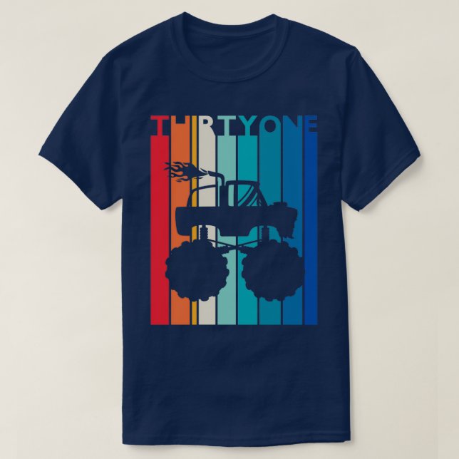 31º Aniversário - Camisa Monstro Do Presente 31 An (Frente do Design)