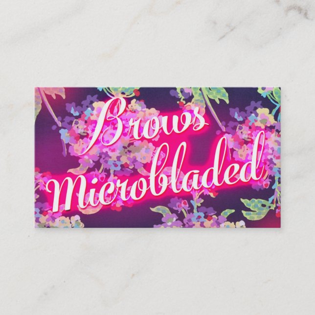 311 Brows Microbladed Speak Cartão de visita mais  (Frente)