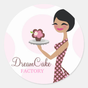 311 Carlie a etiqueta de Cutie do cupcake