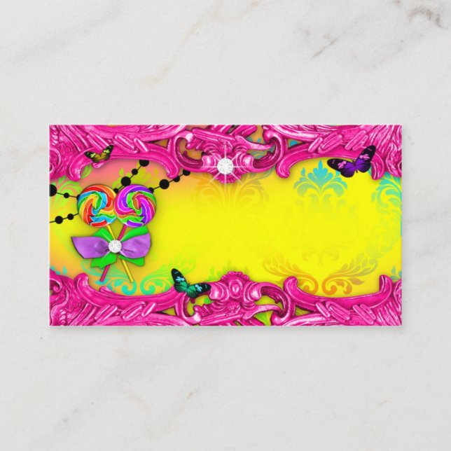 311 Cartões de posição Candy Wonderland Rosa 16 (Frente)