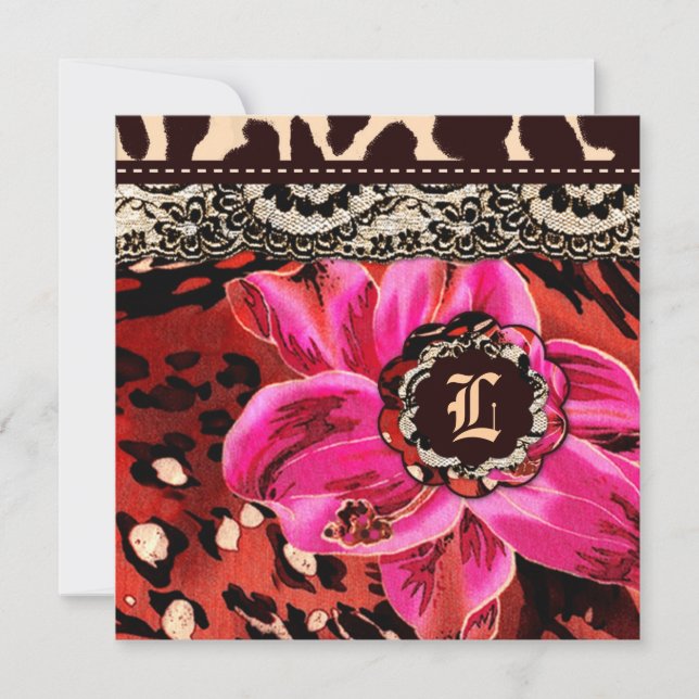 311 Certificado de Presente de Leopardo Lily Rosa  (Frente)