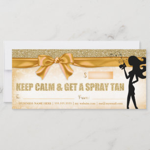 311 Certificado de Presente Fashionista Spray Tan