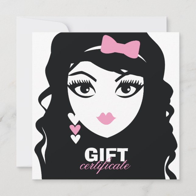 311 Certificado de Presente Rosa Luscioso Coração  (Frente)