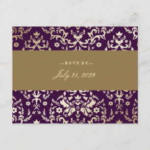 311-Dazzling Damask RSVP Dourada Ivory EggPlant