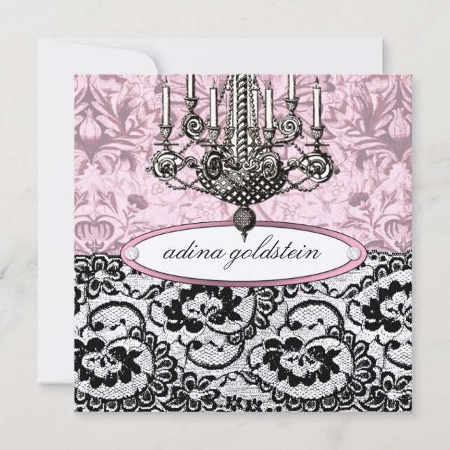 311-Frenchie Budoir| Convite Rosa Vintage (Frente)