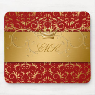 311-Golden diVine o mousepad do vermelho de cereja