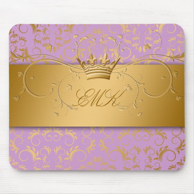 311-Golden diVine o mousepad queimado da lavanda (Frente)