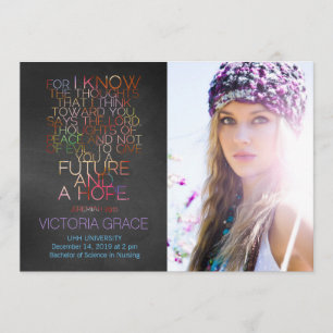 311 Jeremiah 29:11 Anúncio de Graduação