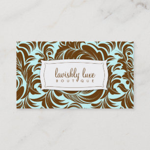 311-Lavishly Lainey Brown & cartão de visita azul