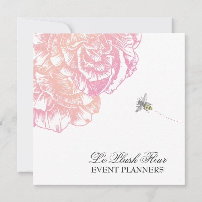 311 Le Plush Fleur Creamy Pink - Bee Gift Card (Frente)